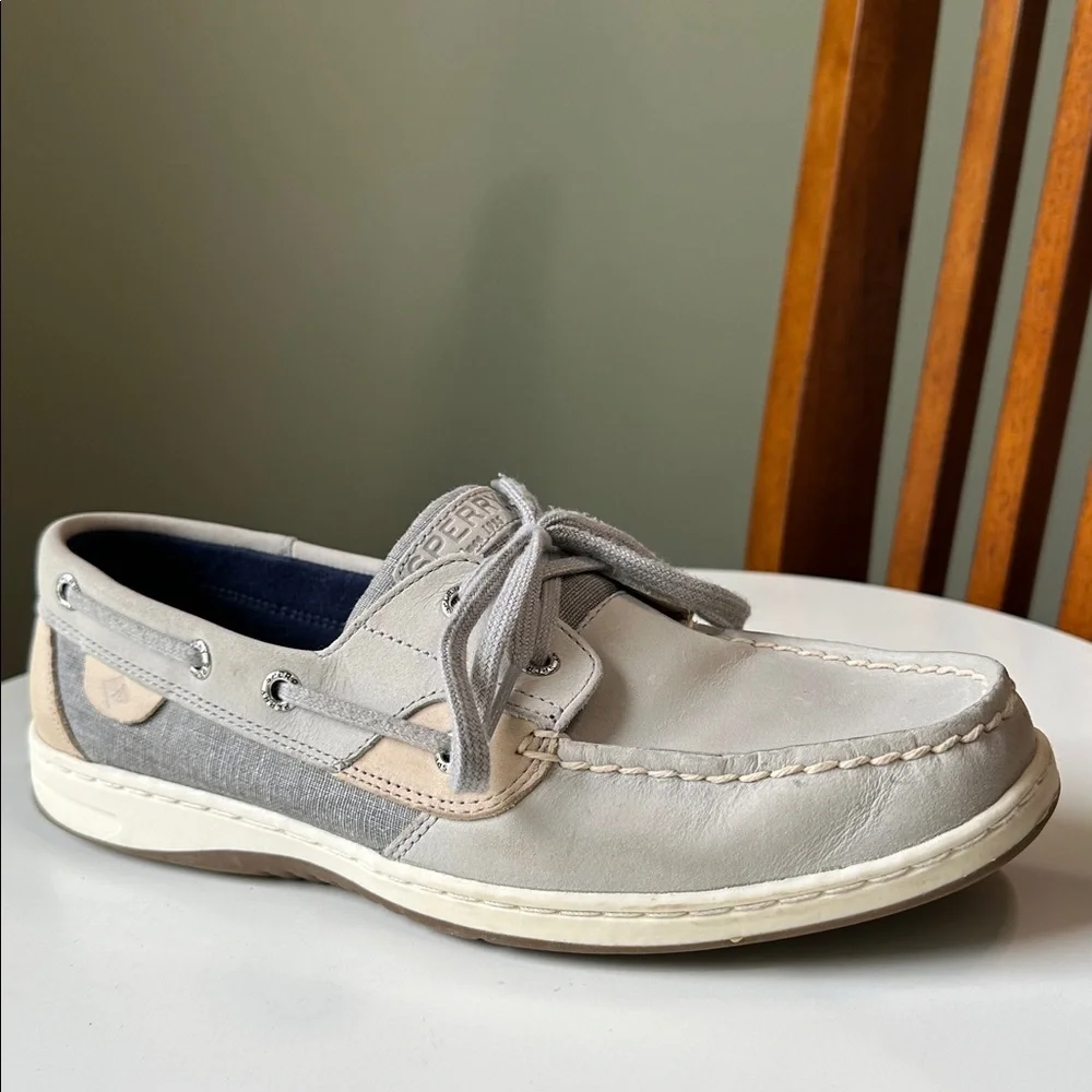 Sperry STS 83598 Women's Boat Shoe Leather size 10 Bluefish 2-Eye Boat Shoe
